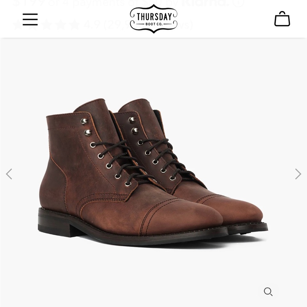 Thursday Captain Boot Size 8.5 Great Condition!